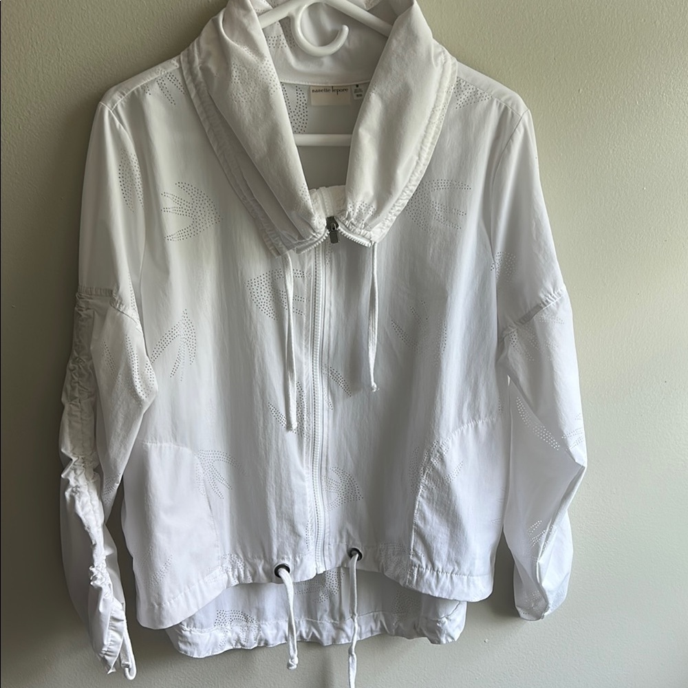 Nanette Lepore White Utility Jacket Women Size M